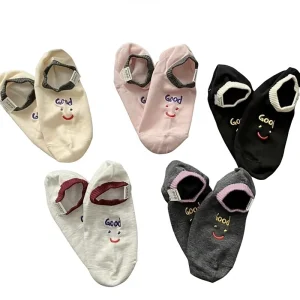 Men Women No Show Smile Pattern Socks Stylish Versatile Breathable Colorful Socks Daily Casual Socks Comfortable Low Cut Socks