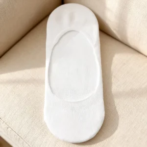 Men Women Popular Daily No Show Solid Color Invisible Anti Slip Boat Socks