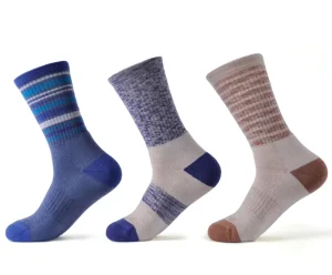 Men and Women Crew Socks Anti Bacterial Thermal Merino Wool Digital Printing Autumn Hiking Sports Socks