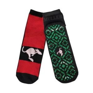 Men’s Animal Print Spring Non-Slip Trampoline Socks Eco-Friendly Sports Ankle Grip Socks with Bottom Logo for Jumping & Fitness