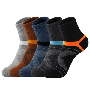 Men’s Ankle Athletic Running Sports Socks Mesh Sweat Absorption Breathable Comfortable Low Cut Socks