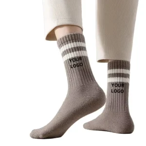 Men’s Anti-Bacterial Autumn Letter Design Socks Embroidered Athletic Breathable Running Ankle Socks