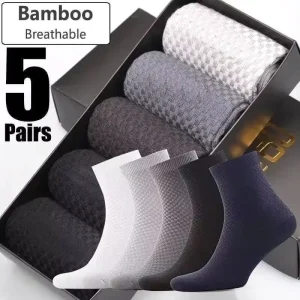 Men’s Anti Bacterial Bamboo Fiber Knitted Socks