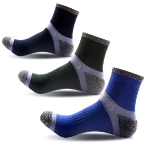 Men’s Anti Odor Blister Resist Quarter Padded Outdoor Sports Running Athletic Socks