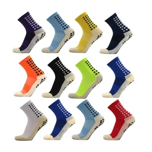 Men’s Anti Slip Football & Soccer Cotton Terry Socks Knitted Calcetines for Winter Sports