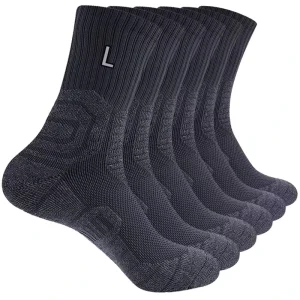 Men’s Athletic Compression Socks Running Workout Cycling Sports Outdoor Crew Ankle Socks