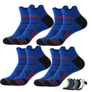 Men’s Athletic Low Cut Cotton Cushion Running Sports Socks for Outdoor Activities Soccer Basketball Hiking Cycling