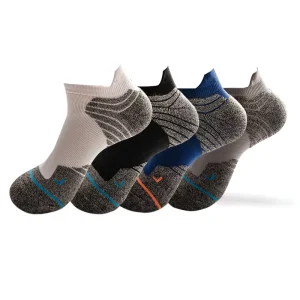 Men’s Athletic Sport Tab Socks Ankle Socks with Cushion Breathable Comfort Daily Use for Cycling Running