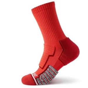 Men’s Autumn Winter Long Crew Sports Socks Professional Running Terry Towel Thick Sole Cushioned Basketball Socks for Men