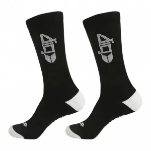 Men’s Bamboo Crew High Sport Running Socks for Autumn Season