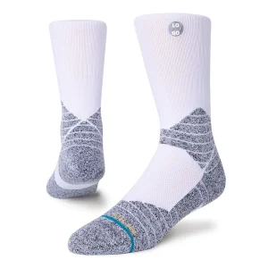 Men’s Basketball Athletic Sport Socks Custom Breathable Knitted Crew with Letter Pattern Logo