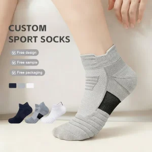 Men’s Basketball Running Sports Socks Breathable Knitted Crew Non-slip Short Medium Thickened Bottom Towel