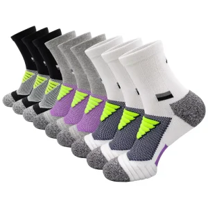Men’s Basketball Socks Thick Pad Gym Sports Thickened Breathable Athlete Digital Printing Children’s Summer Knitted Crew