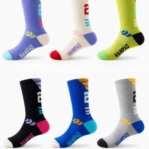 Men’s Basketball Socks Thick Pad Gym Sports Thickened Breathable Athlete Digital Printing Children’s Summer Knitted Crew Socks