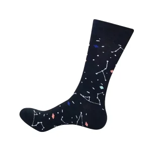 Men’s Blend Quick Dry Breathable Crew Sustainable Eco Friendly Adult Funny Socks Colorful