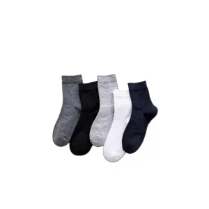 Men’s Boat Socks All Seasons Soft Letter Jacquard Casual Breathable Thickened Low Cut Shallow ODM Solid