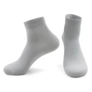 Men’s Business Dress Socks Cushion Cotton Spandex Breathable Plain Office Ankle Socks Custom Logo Antibacterial Knitted Gift Set