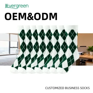 Men’s Business Dress Socks Spandex Anti Slip Daily Use Custom Logo Design Youth Size