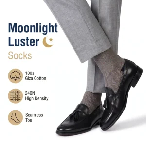 Men’s Business Formal Cotton Dress Socks Breathable Stylish Art Design