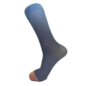 Men’s Business Formal Dress Socks Quality Thin Strap Silk Stockings Customized Gold Toes Large Size Crew Height Summer