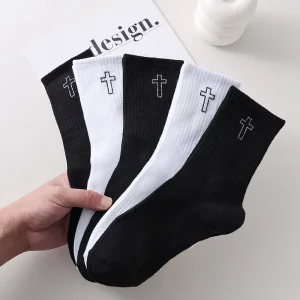 Men’s Business Style Custom Dress Socks Breathable Spandex Polyester Crew Sporty Sweat Absorbent Cuff Body Spring Autumn