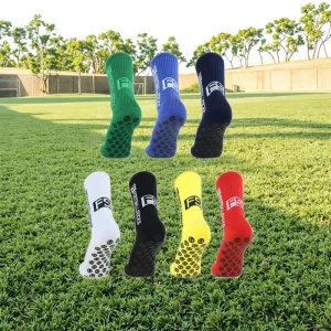 Men’s Casual Football Grip Socks Custom Logo Anti Slip Outdoor Adult Sport Socks Thickened Soccer Football Socks