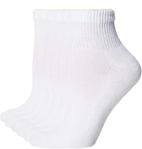 Men’s Casual Mid Tube Cotton Sport Crew Socks Breathable Compression Anti-Slip Grip Custom Plain Color Knitted Cuff Autumn