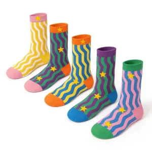 Mens Casual Sporty Summer Socks Knitted Breathable Fit Antibacterial Cotton Knee High Custom Logo on Body Mint