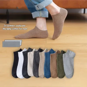 Men’s Classic Retro Crew Comfortable Casual Spring Summer Breathable Design Durable Non-Slip Versatile Fashion Anti-Bacterial