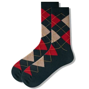 Men’s Colorful Thick Cotton Patterned Long Socks