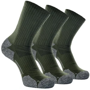 Men’s Cotton Crew Work Socks Cushioned Boot Moisture Athletic Socks for Hiking Sports Running