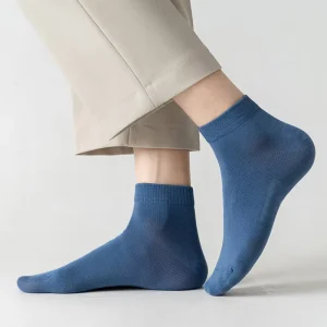 Mens Cotton Hosiery Solid Colour Breathable Low Cut Short Ankle Socks Casual Sports Socks