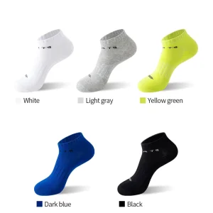 Men’s Cotton Knitted Ankle Socks Sweat Absorbent Deodorant Breathable Summer Thin Sports Running Basketball ODM Zhuji