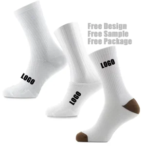 Mens Cotton Solid Colour White Socks Breathable Custom Terry Socks Casual Sports Men Socks
