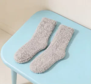 Mens Cozy Insulated Socks Winter Fleece Thermal Anti Pilling Crew Casual Logo