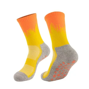 Men’s Crew Combed Cotton Knitted Sports Socks Moisture wicking Anti odor Anti slip Bagged Running Socks