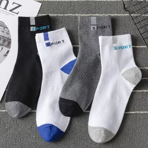 Men’s Crew Socks Trendy Casual Knitted Autumn Warm Breathable Sweat-Absorbent New SPORT Series