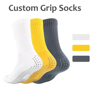 Men’s Crew Youth Football Socks Mesh Breathable Sweat Absorbent Spandex Nylon Training Sports Customizable Bottom Logo