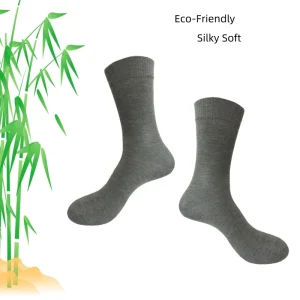 Men’s Crew Youth Hand Linked Toe Bamboo Socks Antibacterial Odor Control Eco Friendly for All Day Comfort (Cuff Bottom OEM