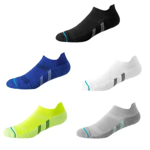 Men’s Custom Logo Ankle Sports Socks Athletic Anti Odor Running Socks Arch Support Made Cotton Nylon Adults Running Sports Socks