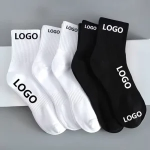 Men’s Custom Logo Anti Slip Disposable Sport Socks White Polyester Cotton Digital Printing ODM Sublimation Heat Bottom