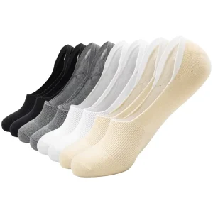 Men’s Customizable One Size Breathable Polyester Cotton Jacquard Socks No Show Anti Slip Summer Sports Sock Daily Style