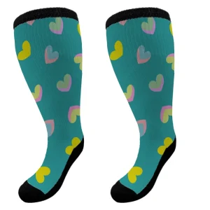 Men’s Diabetic Loose Cuff Socks Viscose Bamboo Printed Socks