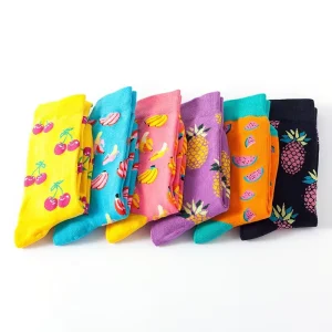 Men’s Dress Fun Socks Colorful Novelty Crazy Funny Patterned Socks Cotton Socks