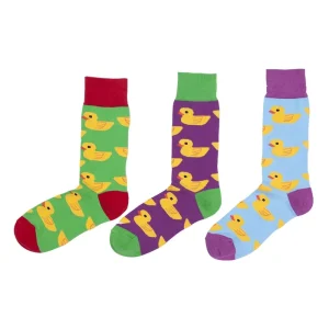 Mens Dress Funny Patterned Duck Socks Custom logo Print Colored Dress Socks