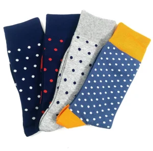 Men’s Dress Socks Comfortable Patterned Breathable Cotton Mid Crew Socks Casual Long Work Suit Socks for Men (Sizes 7 12)