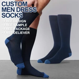 Men’s Dress Socks High Quality 100% Cotton Breathable and Professional for Business Custom ODM Supply
