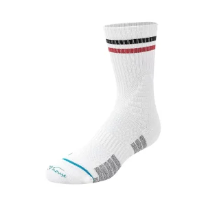 Men’s Elite Basketball Crew Socks Medium Tube 7A Antibacterial Anti Slip Jauqard Custom Sports Socks for Spring