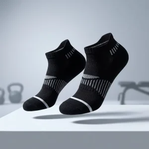 Men’s Four Seasons Cotton Sports Socks Chaussettes Sportives Youth Size Sweat Absorbent Ankle Running Socks with Custom Logo
