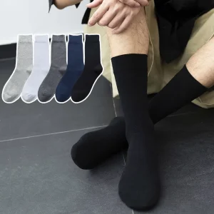 Men’s High Mid length Casual Cotton Socks Autumn Sweat absorbing Men Socks Cotton